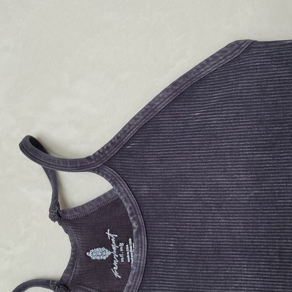 FP Movement Happiness Runs Cropped Ribbed Tank Top Washed Black Medium/Large - Picture 6 of 17